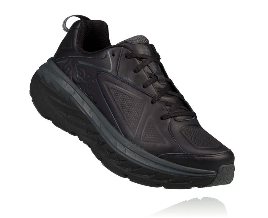 Chaussure Running Hoka One One Bondi Cuir Homme - Noir - OXV-301876